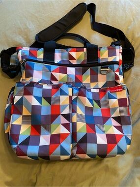 Skip Hop Multi color Diaper Bag